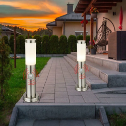 Set di 2 luci stazionarie rilevatore di movimento terrazza IP44 lampada per illuminazione esterna E27 - ETC-SHOP características