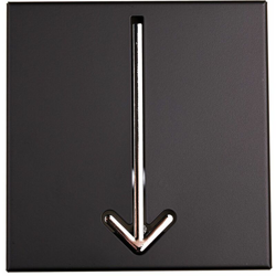 BHP - Appendiabiti da parete design arrow cromo appendiabiti da ingresso decorazione nero regolabile B990530L en oferta