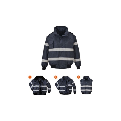 Bomber Iona 3 in 1 | Navy - Small - NEUTRO (SENZA PERSONALIZZAZIONE) - PORTWEST