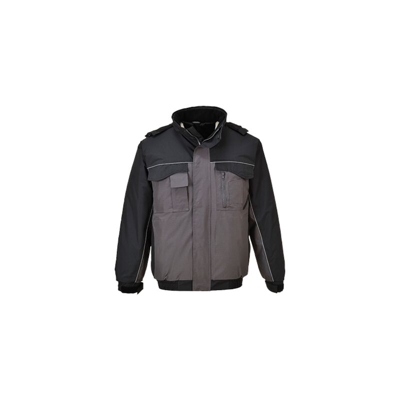 Bomber RS bicolore | XL - BkGrey - NEUTRO (SENZA PERSONALIZZAZIONE) - PORTWEST