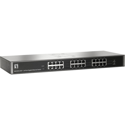 GSW-2457 No gestito Gigabit Ethernet (10/100/1000) Nero, Grigio, Interruttore