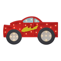 Selsey LULUMI - Lampada Bambini a Forma di Macchina da Corsa / Luci LED / Lampada Notturna per Bambini / Luci Notturne per Cameretta Bambini (Rosso) características