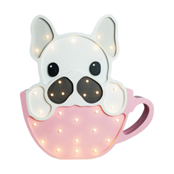 Selsey LULUMI - Lampada Bambini a Forma di Cane / Luci LED / Lampada Notturna per Bambini / Luci Notturne per Cameretta Bambini (Rosa Pallido) precio