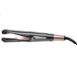 Piastra Capelli Curl & Straight, Piastra per Capelli Design 2 in 1 Semplice ed Intuitivo, Tormalina in Ceramica Ferro Piatto con Display LCD Temperatu en oferta