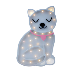 Selsey LULUMI - Lampada Bambini a Forma di Gatto / Luci LED / Lampada Notturna per Bambini / Luci Notturne per Cameretta Bambini (Grigio) características