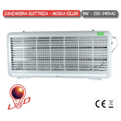 Asia Led - ZANZARIERA ELETTRICA MOSCA KILLER SLIM 8W - ENRICO COVERI características