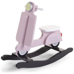 Dondolo A Forma Di Scooter Rosa E Nero Cwrsp en oferta