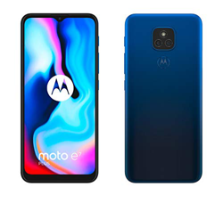 Motorola moto e7 plus (dual camera 48MP, batteria 5000 mAh, display Max Vision 6.5", processore octa-core, Dual SIM, 4/64GB, Android 10), Misty Blue precio