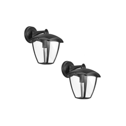 Lampada Da Muro Applique Da Giardino Lanterna E27 Esterno Ip44 Nero 2 Pezzi - AIGOSTAR características