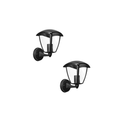 Lampada Da Muro Applique Da Giardino Lanterna E27 Esterno Ip44 Nero 2 Pezzi - AIGOSTAR características