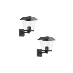 Lampada Da Muro Applique Da Giardino Lanterna E27 Esterno Ip44 Nero 2 Pezzi - AIGOSTAR precio