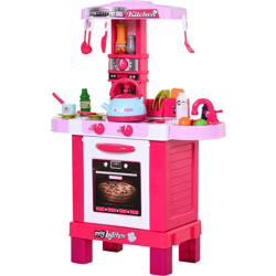 HOMCOM Cucina Giocattolo per Bambini con Suoni e Luci 33 Accessori Inclusi precio