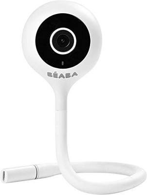 BÉABA - Babyphone Zen Connect, Baby Monitor, Videocamera Full HD 1090p, Walkie-Talkie, Portata Elevata, Connessione Smartphone e Wi-Fi, Ninnananna, As