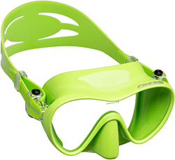 Cressi F1 Mask, Maschera Subacquea Monovetro Temperato del Tipo Frameless, Lime características