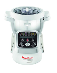 Moulinex HF802AA1 Cuisine Companion Robot da Cucina Multifunzione con 6 Programmi Automatici, 1550 watt, Bianco/Argento precio