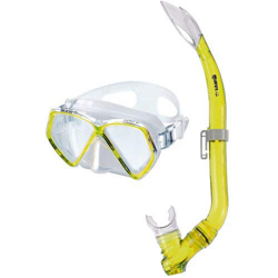 Mares 411730, Set Maschera e Snorkel Unisex Bambini, Riflesso Giallo, Taglia Unica en oferta