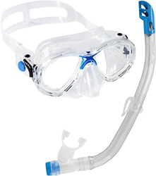 Cressi Combo Set Marea Vip Jr, Set composto da Maschera Marea Jr e Snorkel Top Unisex Bambino, Trasparente/Blu, Taglia Unica en oferta