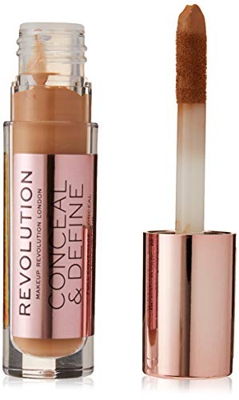 MakEUP Revolution Conceal and Define Concealer - C11 - Correttore con applicatore, confezione da 1 (1 x 3,4 millilitri)