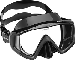 Cressi Liberty 3, Maschera per Immersioni, Apnea e Snorkeling, Disponibile in Versione Due/Tre Vetri Unisex Adulto, Nero/Nero, Taglia Unica características