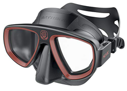 SEAC Extreme 50, Maschera da Subacquea e Pesca in Apnea con Lenti Ottiche Opzionali Unisex Adulto, Nero/Rosso, Taglia Unica en oferta