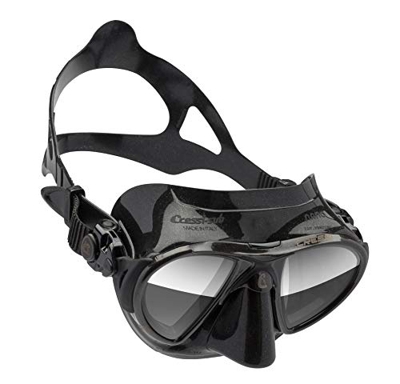 Cressi Nano, Maschera Subacquea Professionale Unisex – Adulto, Nero/Lenti HD