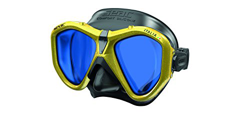 SEAC Italia, Maschera Sub per Immersione Subacquea Professionale, Ricreativa e Snorkeling Unisex Adulto, Nero/Giallo LS, Asian Fit características