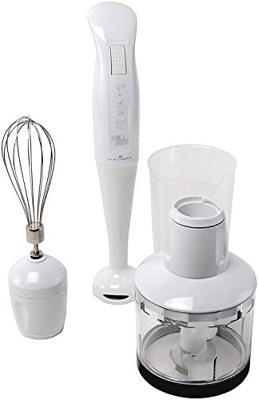 Mediawave Store - Robot da Cucina Mixer Multifunzionale da 350ml con Potenza 500W 3 in 1, Sbattitore Tritatutto e Frullatore, Frullatore Mixer a Immer