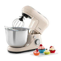 Klarstein Bella Pico 2G - Robot da Cucina, Mixer, Impastatrice, 1200 W / 1,6 PS, 6 Livelli, Sistema di Miscelazione Planetario, Ciotola in Acciaio Ino en oferta