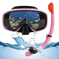 VAVADEN Set Snorkeling, Set per Lo Snorkeling a Secco con Snorkel Pieghevole e Occhiali per Immersioni, Maschera Subacquea Impermeabile Anti-Appanname características