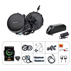 Bafang BBS02 Mid Drive Motor 500W 48V Kit Bici elettrica con Batteria 48V17.5AH Kit conversione Bici elettrica C18-44T en oferta