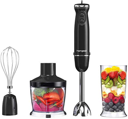 homgeek Frullatore ad Immersione, Frullatore Frusta Professionale 4 in 1, Mixer a Immersione 6 Velocità Regolabile, 4 Lame in Accaio Inox, Per Frullat precio