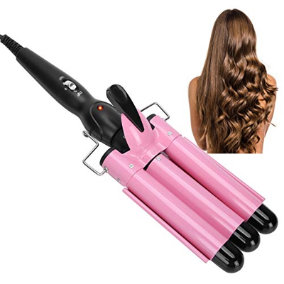 3 barili Ferri ondulati Big Waves Curls, Strumento per lo styling dei capelli per lunghi/corti, Curling Iron Waves Temperatura costante Tormalina Ferr