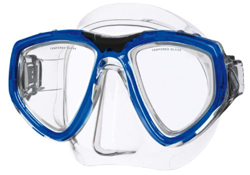 SEAC One, Maschera Sub per Immersioni Subacquee e Snorkeling con Custodia, Predisposizione Graduata per Miopia Unisex Adulto, Trasparente/Blu precio