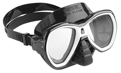 SEAC Elba, Maschera Snorkeling e Immersione Subacquea Unisex Adulto, Nero/Bianco, Standard en oferta