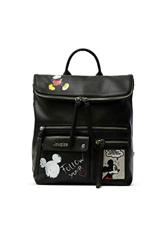 Desigual PU Backpack Medium, Zaino Medio Donna, Nero precio