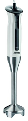 Imetec HB4 Frullatore a Immersione, Gambo in Acciaio Large Estraibile, Lame in Acciaio Inox, Funzionamento a Impulsi, 450 W