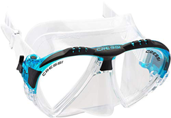 Cressi Matrix - Maschera per Immersioni, Apnea e Snorkeling , Unisex Adulto, Trasparente/Acquamarina, Unica en oferta