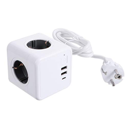 Angoily Presa di Ricarica Spina Convertitore di Potenza del Convertitore di Potere di Viaggio Portatile Adattatore 16A 1. 5M USB Tipo di Porta en oferta