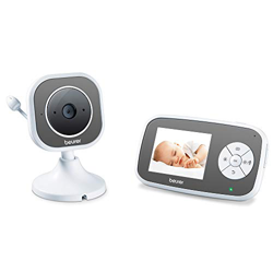 Beurer BY 110 Babyphone Video Wi-Fi con Funzione di Visione Notturna a Infrarossi e Modalita ECO, Grigio características