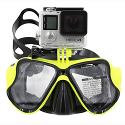 TELESIN Gopro Dive - Maschera per immersioni, con montatura compatibile con videocamere GoPro Hero3, 3+ e 4/4 Session características