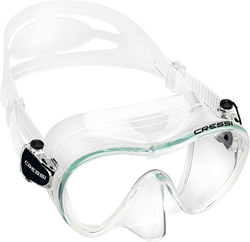 Cressi F1 Mask, Maschera Subacquea Monovetro Temperato del Tipo Frameless, Trasparente precio