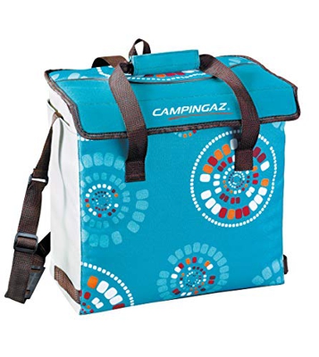 Campingaz Ethnic Borsa Termica Shopping, Turchese, 15 l, 51x33x2.5 cm