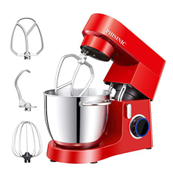 PHISINIC Impastatrice Planetaria 1800W, Robot da cucina Capacità 6.5L, Kitchen Mixer Multifunzione, Impastatrice Basso Rumore con Gancio Impastatore,  precio