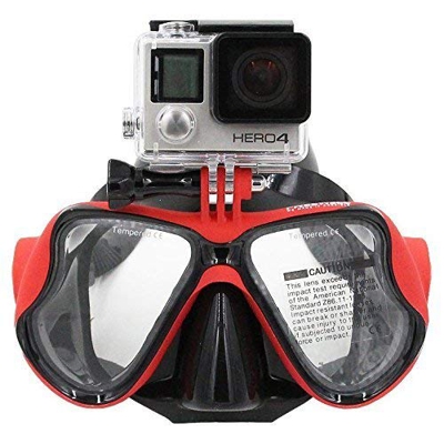 TELESIN Gopro Dive - Maschera per immersioni, con montatura compatibile con videocamere GoPro Hero3, 3+ e 4/4 Session