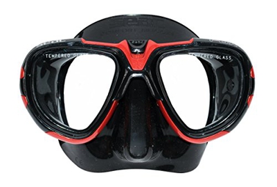 SEAC Fox, Maschera Sub per Immersioni Subacquee e Snorkeling con Custodia, Predisposizione Graduata per Miopia, qualità Professionale Unisex Adulto, N