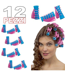 TradeShop - 12 BIGODINI con Pinza PINZETTA Clip Professionali ARRICCIA Capelli BOCCOLI Ricci - 0002861 precio