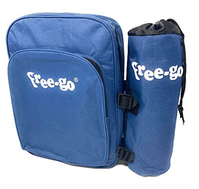 Vetrineinrete® Borsa Termica Zaino con Porta Bottiglia Termico frigo Mare Spiaggia portabottiglie Vari Colori (Blu) A38