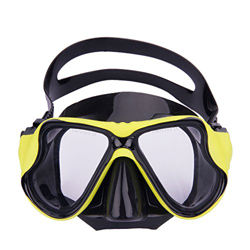 Ruixia, occhialini da nuoto con ampia visuale, anti-appannamento, anti-perdite, con lenti in vetro temperato, maschera da snorkeling regolabile, masch precio