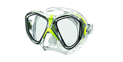 SEAC Italia, Maschera Sub per Immersione Subacquea Professionale, Ricreativa e Snorkeling Unisex Adulto, Trasparente/Giallo, Regular Fit en oferta