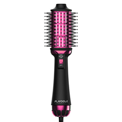 Plavogue One Step Hair Dryer Brush Volumizer w/ negativo ION, Dual Voltage, Hot Comb Iron Straightener Curler for Women International Version Upgraded en oferta